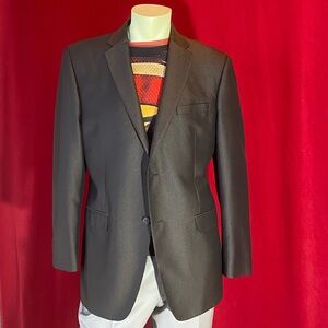 VITARELLY Modern fit blazer. Italy made. Brown with shimmer. 42R. Athletic fit